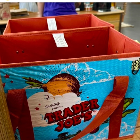 Trader Joe's stand up collapsible bag - Picture 2 of 3